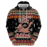 Have A Nutty Holiday Christmas Zip Hoodie Xmas Holiday Patterns - Wonder Print Shop