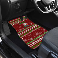 Tractor Santa Christmas Car Mats Xmas Holiday Patterns - Wonder Print Shop