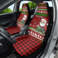 Tractor Santa Christmas Car Seat Cover Xmas Holiday Patterns - Wonder Print Shop