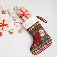 Tractor Santa Christmas Stocking Xmas Holiday Patterns - Wonder Print Shop