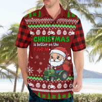 Tractor Santa Christmas Hawaiian Shirt Xmas Holiday Patterns - Wonder Print Shop