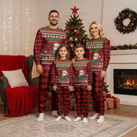 Tractor Santa Christmas Pajama Set Xmas Holiday Patterns - Wonder Print Shop