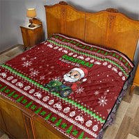 Tractor Santa Christmas Quilt Xmas Holiday Patterns - Wonder Print Shop