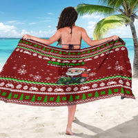 Tractor Santa Christmas Sarong Xmas Holiday Patterns - Wonder Print Shop