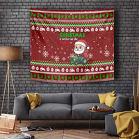 Tractor Santa Christmas Tapestry Xmas Holiday Patterns - Wonder Print Shop