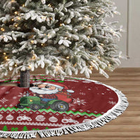 Tractor Santa Christmas Tree Skirt Xmas Holiday Patterns - Wonder Print Shop