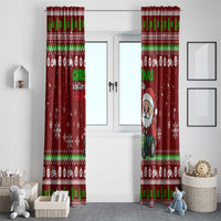 Tractor Santa Christmas Window Curtain Xmas Holiday Patterns - Wonder Print Shop