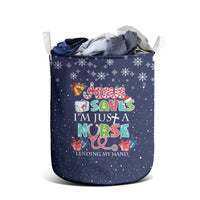 Nurse Life Jesus Christmas Laundry Basket Xmas Holiday Patterns - Wonder Print Shop