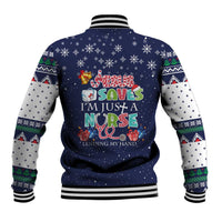 Nurse Life Jesus Christmas Baseball Jacket Xmas Holiday Patterns - Wonder Print Shop