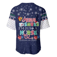 Nurse Life Jesus Christmas Baseball Jersey Xmas Holiday Patterns - Wonder Print Shop