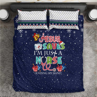 Nurse Life Jesus Christmas Bedding Set Xmas Holiday Patterns - Wonder Print Shop
