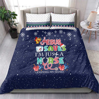 Nurse Life Jesus Christmas Bedding Set Xmas Holiday Patterns - Wonder Print Shop