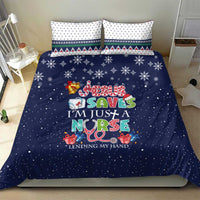 Nurse Life Jesus Christmas Bedding Set Xmas Holiday Patterns - Wonder Print Shop