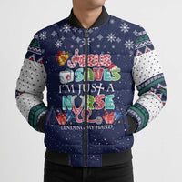 Nurse Life Jesus Christmas Bomber Puffer Jacket Xmas Holiday Patterns - Wonder Print Shop