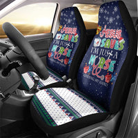 Nurse Life Jesus Christmas Car Seat Cover Xmas Holiday Patterns - Wonder Print Shop