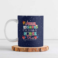 Nurse Life Jesus Christmas Ceramic Mug Xmas Holiday Patterns - Wonder Print Shop