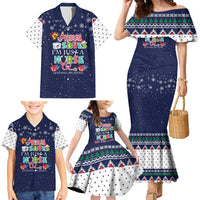 Nurse Life Jesus Christmas Family Matching Mermaid Dress and Hawaiian Shirt Xmas Holiday Patterns - Wonder Print Shop