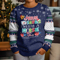 Nurse Life Jesus Christmas Kid Ugly Christmas Sweater Xmas Holiday Patterns - Wonder Print Shop