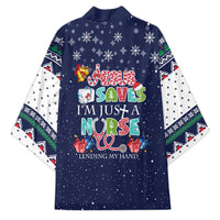 Nurse Life Jesus Christmas Kimono Xmas Holiday Patterns - Wonder Print Shop