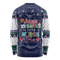 Nurse Life Jesus Christmas Long Sleeve Shirt Xmas Holiday Patterns - Wonder Print Shop
