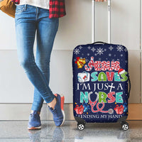 Nurse Life Jesus Christmas Luggage Cover Xmas Holiday Patterns - Wonder Print Shop