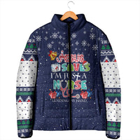 Nurse Life Jesus Christmas Padded Jacket Xmas Holiday Patterns - Wonder Print Shop