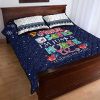 Nurse Life Jesus Christmas Quilt Bed Set Xmas Holiday Patterns - Wonder Print Shop