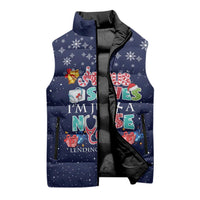 Nurse Life Jesus Christmas Sleeveless Puffer Jacket Xmas Holiday Patterns - Wonder Print Shop