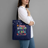 Nurse Life Jesus Christmas Tote Bag Xmas Holiday Patterns - Wonder Print Shop