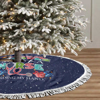 Nurse Life Jesus Christmas Tree Skirt Xmas Holiday Patterns - Wonder Print Shop