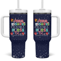Nurse Life Jesus Christmas Tumbler With Handle Xmas Holiday Patterns - Wonder Print Shop