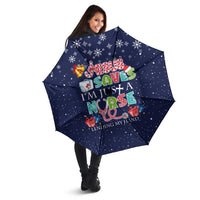Nurse Life Jesus Christmas Umbrella Xmas Holiday Patterns - Wonder Print Shop