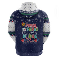 Nurse Life Jesus Christmas Zip Hoodie Xmas Holiday Patterns - Wonder Print Shop