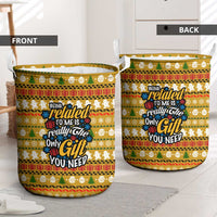The Only Gift You Need Christmas Laundry Basket Xmas Holiday Patterns - Wonder Print Shop