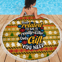 The Only Gift You Need Christmas Beach Blanket Xmas Holiday Patterns - Wonder Print Shop