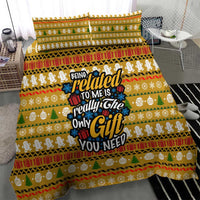 The Only Gift You Need Christmas Bedding Set Xmas Holiday Patterns - Wonder Print Shop