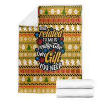 The Only Gift You Need Christmas Blanket Xmas Holiday Patterns - Wonder Print Shop