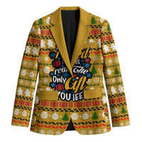 The Only Gift You Need Christmas Blazer Xmas Holiday Patterns - Wonder Print Shop