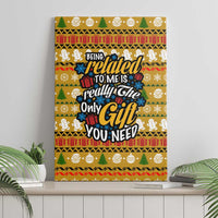The Only Gift You Need Christmas Canvas Wall Art Xmas Holiday Patterns - Wonder Print Shop