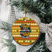 The Only Gift You Need Christmas Ceramic Ornament Xmas Holiday Patterns - Wonder Print Shop