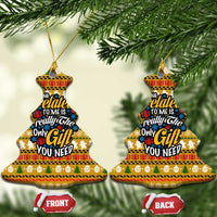 The Only Gift You Need Christmas Ceramic Ornament Xmas Holiday Patterns - Wonder Print Shop