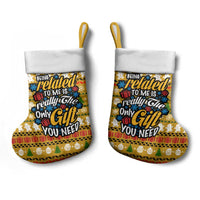The Only Gift You Need Christmas Stocking Xmas Holiday Patterns - Wonder Print Shop