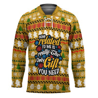 The Only Gift You Need Christmas Hockey Jersey Xmas Holiday Patterns - Wonder Print Shop