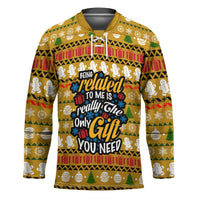 The Only Gift You Need Christmas Hockey Jersey Xmas Holiday Patterns - Wonder Print Shop