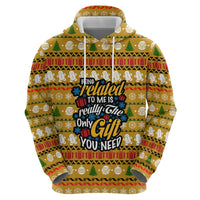 The Only Gift You Need Christmas Hoodie Xmas Holiday Patterns - Wonder Print Shop