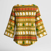 The Only Gift You Need Christmas Kimono Sleeve Blouse Xmas Holiday Patterns - Wonder Print Shop