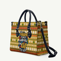 The Only Gift You Need Christmas Leather Bag Xmas Holiday Patterns - Wonder Print Shop