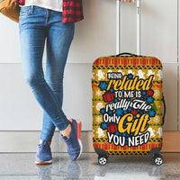 The Only Gift You Need Christmas Luggage Cover Xmas Holiday Patterns - Wonder Print Shop