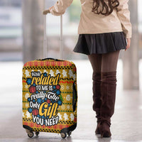 The Only Gift You Need Christmas Luggage Cover Xmas Holiday Patterns - Wonder Print Shop