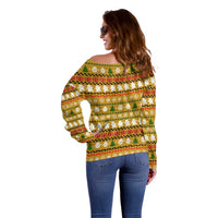 The Only Gift You Need Christmas Off Shoulder Sweater Xmas Holiday Patterns - Wonder Print Shop